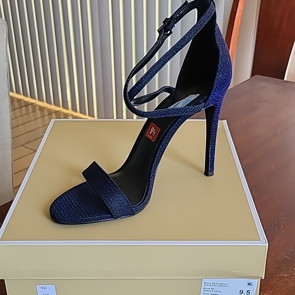 Michael Michael  Kors Elegant Navy Blue Stiletto Heels